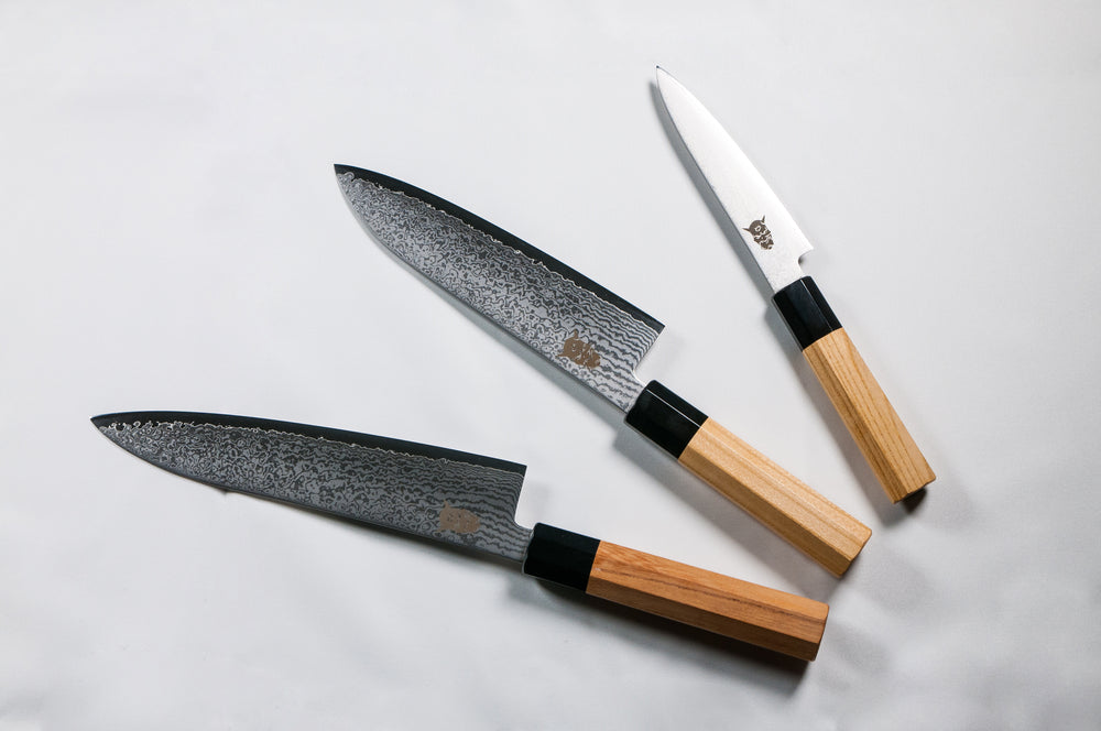
                  
                    Load image into Gallery viewer, YASHA Japanese Zelkova PETTY Knife 120mm
                  
                