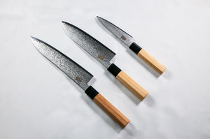 
                  
                    Load image into Gallery viewer, YASHA Japanese Zelkova GYUTO Knife 210mm
                  
                