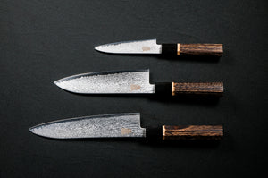 
                  
                    Load image into Gallery viewer, YASHA Roasted Chestnut PETTY Knife 120mm
                  
                