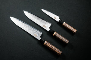 
                  
                    Load image into Gallery viewer, YASHA Roasted Chestnut PETTY Knife 120mm
                  
                