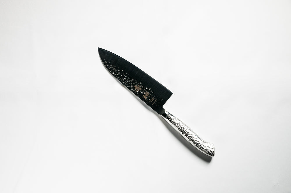 RYUJIN Hammered Pattern Knife SANTOKU 150mm