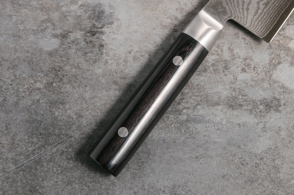 
                  
                    Load image into Gallery viewer, Kasumi Damascus Gyuto 240mm kitchen knife
                  
                