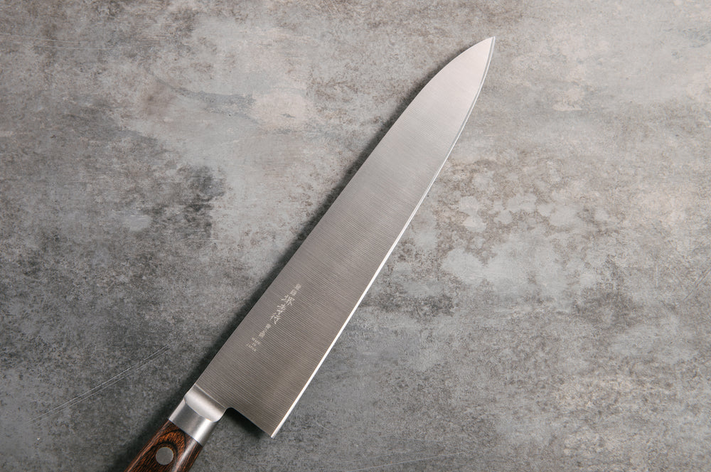 
                  
                    Load image into Gallery viewer, Sakai Takagyo Aoni Steel Hongyaki Gyuto Kitchen Knife 240mm
                  
                